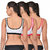 Visach Sports Bra Multicolor Combo -Pack of 3