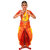Bharatanatyam Readymade Yellow & Orange China Silk Costume For Fancy Dress Competitions/School Events/Annual Functions