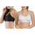 Eve'S Beauty Womens Black And Gray Seamless Sports Bra - Pack Of 2