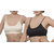 Eve'S Beauty Beige And Black Sports Bra - Pack Of 2