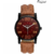 Mark Regal Brown Leather Strap Men's Quartz Watch