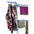 Jumbo Cloth Drying Rack Stand Steel Hanger Stainless Double Pole Large New Dryer Laundry Easy Heavy Mild Powder Coated Premium Quality with wheel (Lifetime WarrantyMADE IN INDIA)