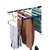 Windsome Cloth Drying Rack Stand Steel Hanger Stainless Double Pole Large New Dryer Laundry Easy Heavy Mild Powder Coated Premium Quality with wheel (Lifetime WarrantyMADE IN INDIA)