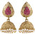 Voylla Jhumkis Earrings With Dazzling CZ Stone And Pearls