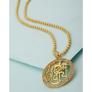 Buy Voylla Om Namah Shivay Written Pendant With Chain For Men Online 349 from ShopClues
