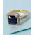 Voylla Designer Ring For Women Studded With Blue Stone & CZ