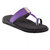 Dia One Orthopedic Chappal Rubber Sole MCP Insole Diabetic Footwear for Women (L-Cozy Black Purple Top 4 Button Dia_66 Size 6 - 25 cm - 6 UK/India)