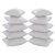 Iliv White Cotton  Polyester Cushion Inserts 15 X 15 Inches (Combo Of 10)