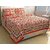 Volvo Cotton Printed Double Bedsheet with 2 Pillow Covers.