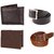 iLiv Classic 2 PU Pin-Hole Buckle Belts and 2 Wallets combo