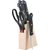 SRK Sharp Knife Set with 4 Knife And 1 Scissors With Stand