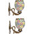 Somil Sconce Glimmer Wall Lamp Ornamented With Colorful Chips & Beads Set Of 2