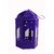 Anasa Decorative Metal Cage Lantern Hanging Tealight Candle Holder Purple 6.5 Inch