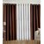 iLiv Plain Eyelet Curtain 9 Feet ( Set Of 3 )Brown & White
