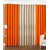 iLiv Plain Eyelet Curtain 7 Feet ( Set Of 3 )Orange & Cream