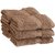 Valtellina India 6 piece 100 Cotton face towel set- Brown FCTN-001