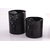 Anasa Decorative Etching Christmas Diwali Cylindrical Metal Tealight Candle Stand holder Small Black , Gift set of 2) Birthday Anniversary Wedding Gifts Home Dcor Accents