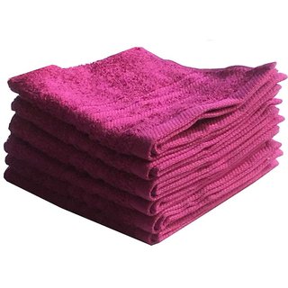 Valtellina India soft 100 cotton face towel set of 6 Purple FCTN-007