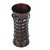 Somil Brown Flower Vase New Shape Decorate With Glass Cross Lase