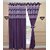 iLiv Polyester Multicolor Abstract Eyelet Door Curtain Set Of 2 7ft -2crush3dPurple7ft