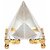 CRYSTAL GLASS PYRAMID WITH GOLDEN BASE FOR POSITIVE ENERGY ( 60 MM ) Be the first to review this item