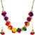 Penny Jewels Alloy Party Wear Pom Pom Beautiful Necklace Set With Earring For Women  Girls
