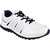 Fuel Mens White Blue Laced Up Running Shoes