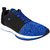 Fuel Mens Black Blue Laced Up Running Shoes
