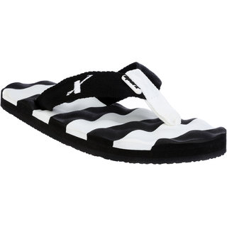 Buy Sparx Women s Black White Slippers Online 399 from ShopClues