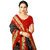 Meia Red and Black Bhagalpuri Silk Printed Saree With Blouse