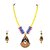 Sanskriti Traditional Handmade Painted Indian Terracotta Necklace Earrings Set