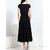 Westchic Black Plain A line Dress For Women