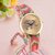 Round Dial Multi Fabric Analog Watch For Women