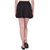 Rigo Black Solid Casual Skirt for Women