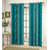 Kalaa Synthetic Blue Window Curtain (Pack of 4)