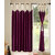 Kalaa Designer Crush Purple Window Curtain With Skalap  (Pack of 8)
