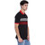 Edberry Men's  Black  Red Striped Polo Neck T-Shirt