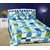 Attractivehomes beautiful cotton queen size double bedsheet with 2 pillow covers along with 2 square cushions  1 heart