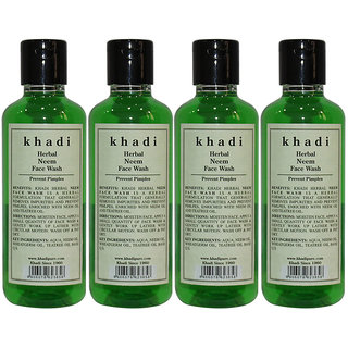 khadi herbal neem face wash