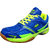 Port Men's Street Runner Blue Green Pu Badminton Shoes