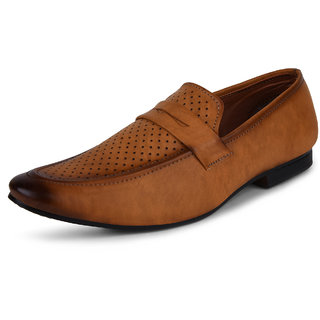                       Buwch Men Formal Tan Synthetic Leather Shoe                                              