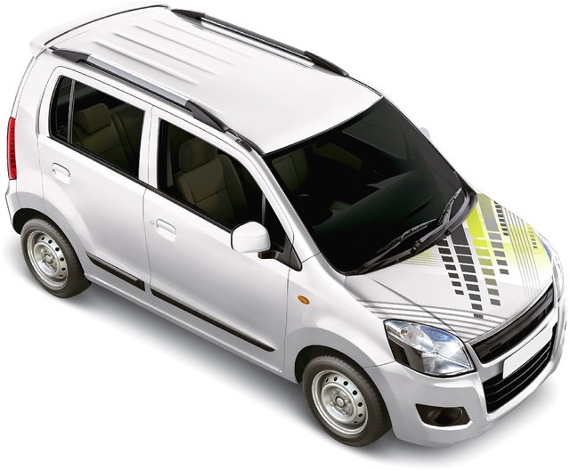 Buy Autographix Maruti WagonR Car Bonnet Wrap Sqaure Play White 64 inch X 44 inch Online 2889 from ShopClues