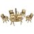  Unique Design Maharaja Dining Table Chair King Set  By Fashion Bizz