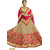 Rajputana Fashions Red Jacquard Embroidered Saree With Blouse