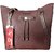 DESTINY INTIMATE Brown Faux Leather Tote Bag