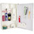 Zahab Medium Single Door Plastic Cabinet- White