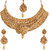 Penny Jewels Exclusive Simple Designer Gold Plated Ethnic Necklace Set For Women  Girls