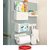 Styleys Refrigerator Storage Rack 5 IN 1 Magnetic Tissue Paper Roll Holder Spice Rack Towel Rack Hook Rack