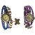 Vintage Blue - Purple Trendy Analog Casual PartyWear Watch For Women Pack Of 2