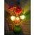 Mushroom Led Lamp With Green Pot  Pink Flowers   Colorful Power Saving Sensor For Bedroom  Indoor Decorat